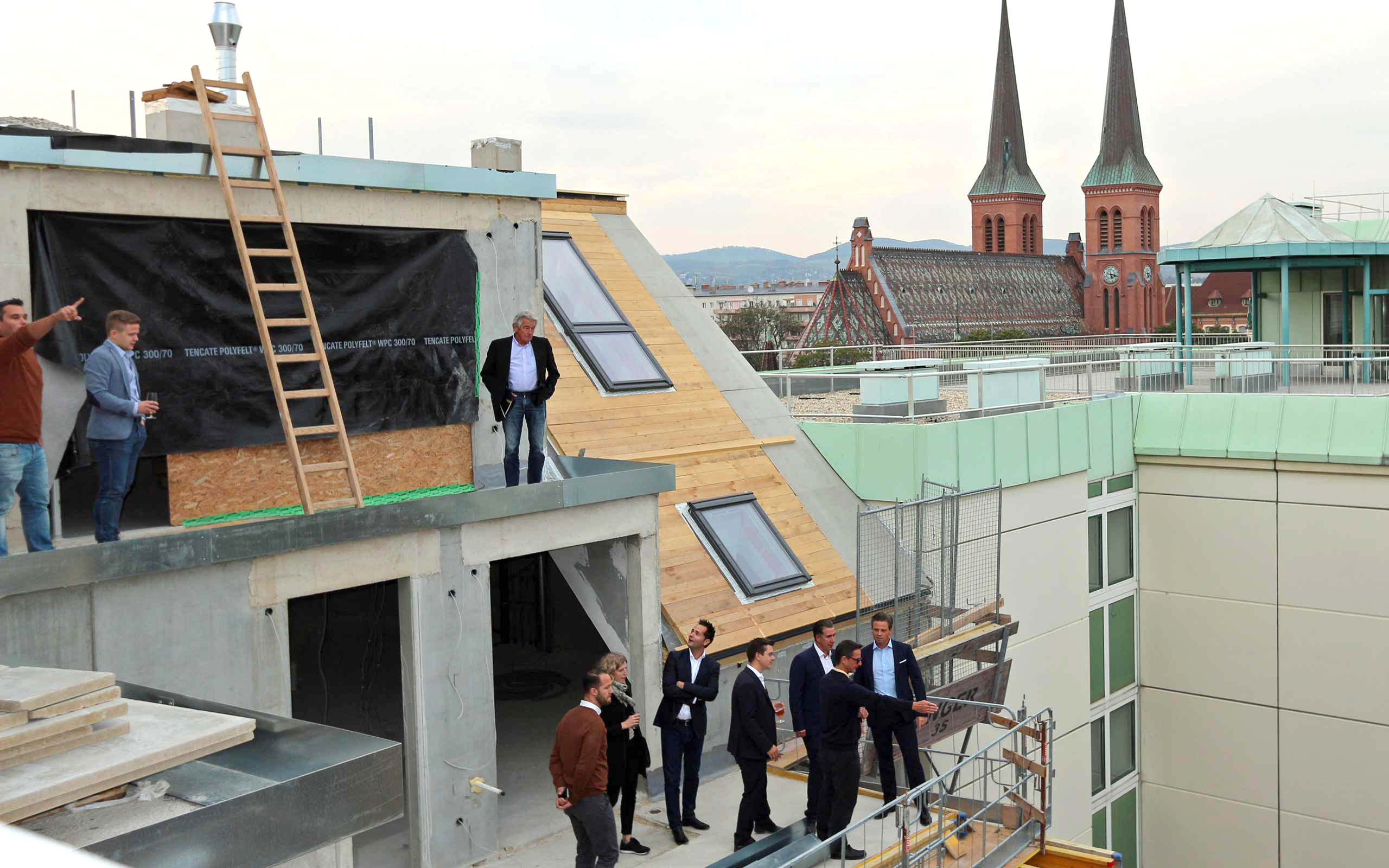 Gemeinsame Besichtigung des Neubaus der 3SI Immogroup in der Raffaelgasse 10 1200 Wien