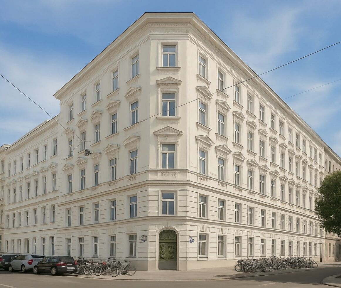 Die Visualisierung der neuen 3SI Investitionen, das Zinshaus in der Neulinggasse.